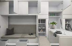 Thoughtfully designed small apartment interior